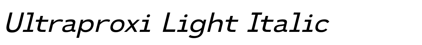 Ultraproxi Light Italic